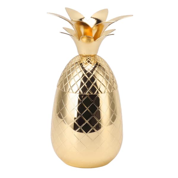 Ananasformad cocktailshaker i rostfritt stål, 500 ml kapacitet