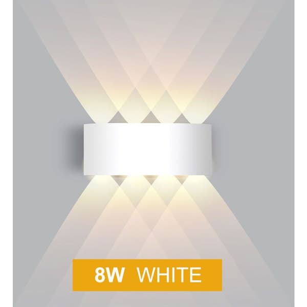 8W Wall Lamp with Motion Sensor, Automatic On and Off Wall Light, Warm White 3000K, Wall Lamp