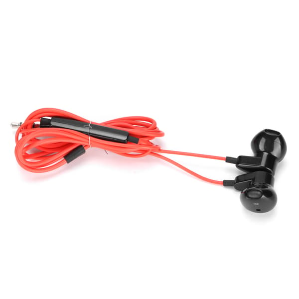 ME518 Wired Headphone 3.5mm Digital Earbuds with Volume Control for Android Phones Red