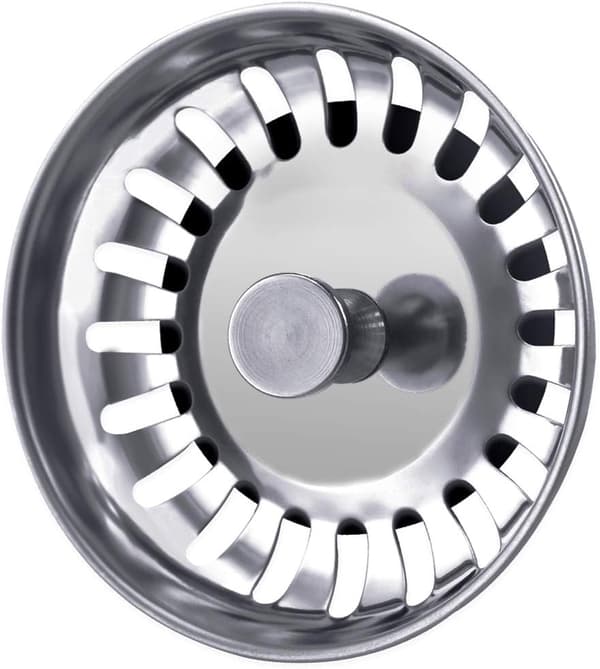 2 STK 78 mm Universal Køkkenafløbsfilter Rustfrit Stål Vask St