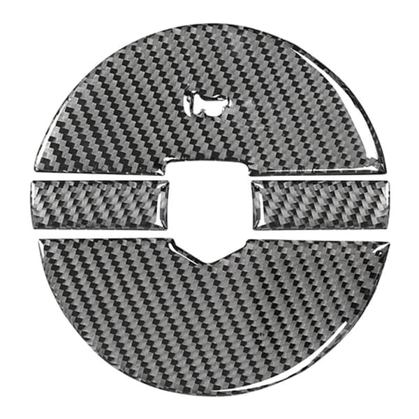 Til 2008 2009 2010 Biltilbehør Fiber Ratknap Panel Trim Cover Mærkat, Sort