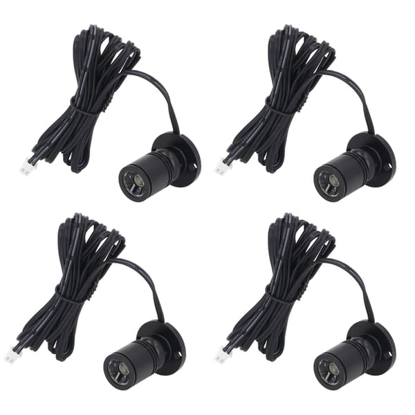5V USB mini spotlight dæmpbar LED spotlight til udstilling af smykkeskabe veranda entré (en til fire) sort varmt lys