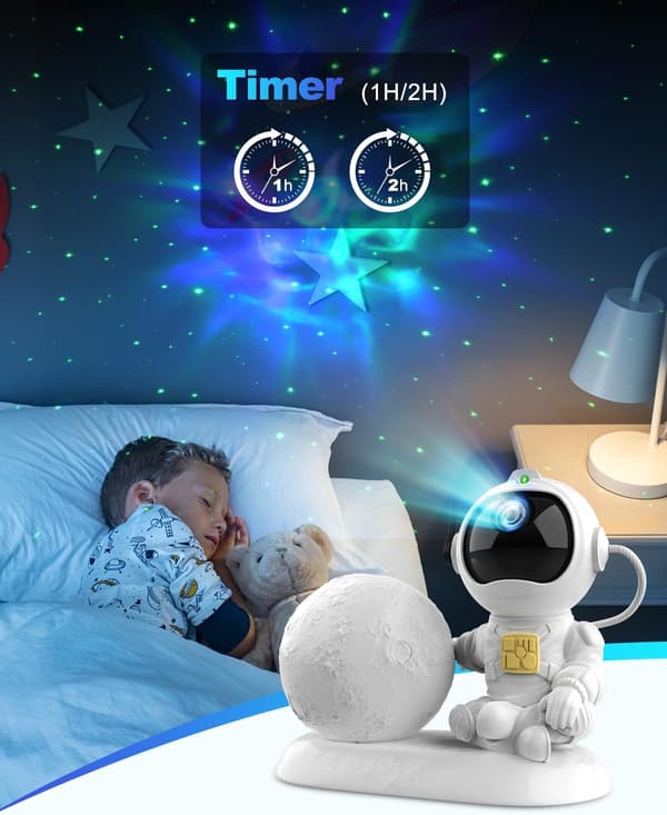 Kaishengyuan Astronaut Galaxy Projector, Starry Sky Projector for Kids and Adults with Nebula Generator, Timer and Remote Control