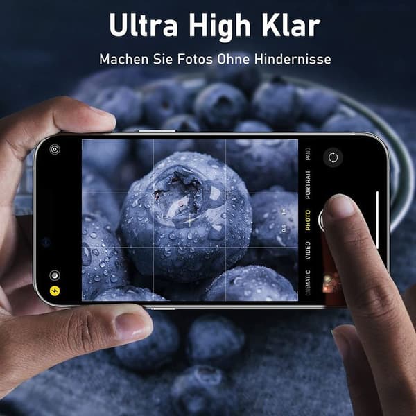 för iPhone 13 Pro/iPhone 13 Pro Max Kameraskydd, [En-delad