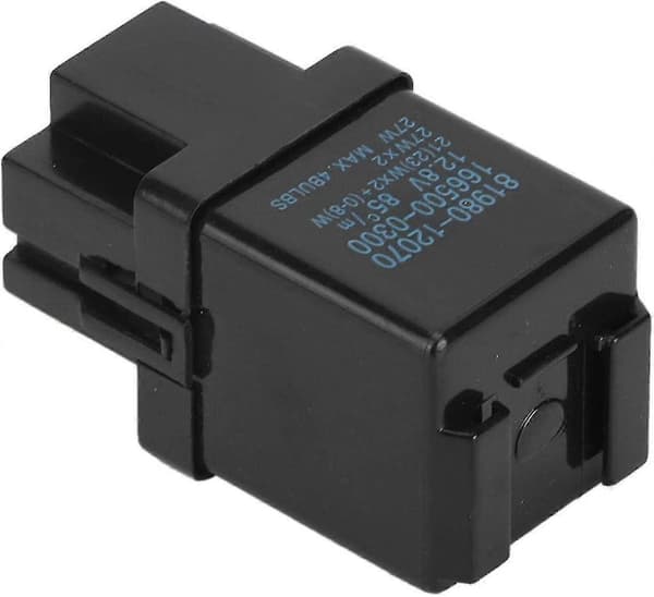 Blinkrely 81980-12070 Passer til Toyota (Sort 2-pak)