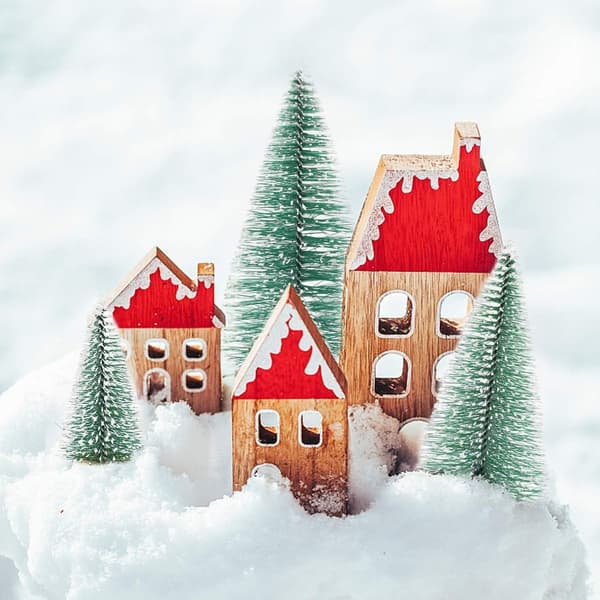 Miniature Artificial Christmas Tree, 9 Pieces Miniature Artificial Christmas Tree with KLB