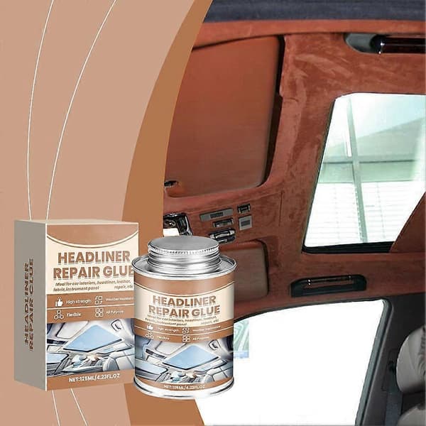 Car Fabric and Leather Headliner Repair Adhesive, Quick-Drying Glue Liquid