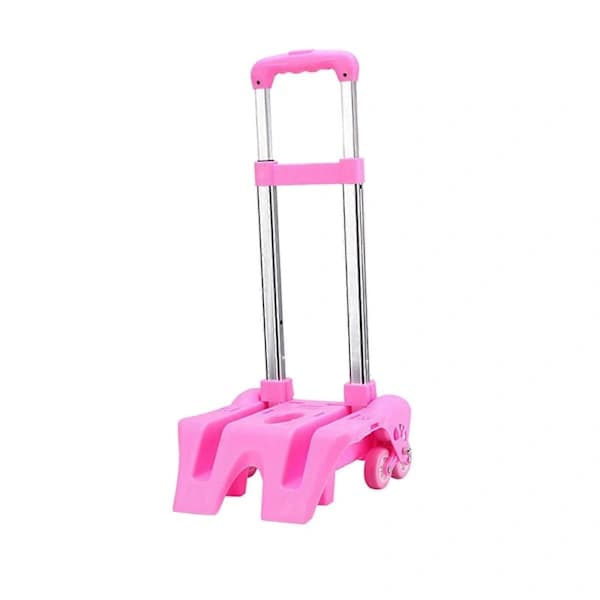 Backpack Trolley with Wheels Compact Foldable 6 Wheels Aluminum Alloy Backpack Transport Cart Foldable Cart for Shopping
