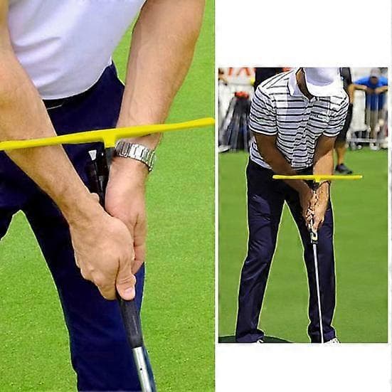 T-shaped Golf Putting Training Aid High Durability Reusable Compact Size Lightweight Left Right Handed Golf Putting Tool