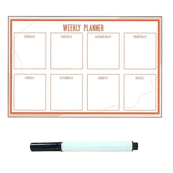 1 Set Reusable Whiteboard Home Weekly Calendar Whiteboard Office Whiteboard