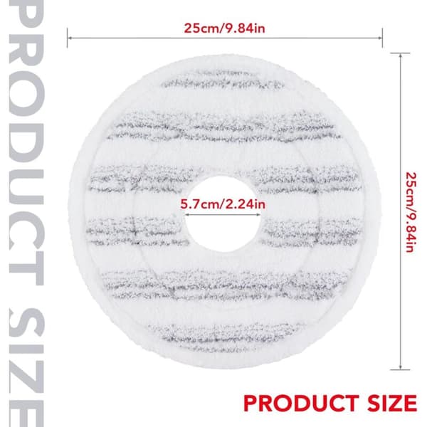 Mikrofiber Spin Mopp Refill, 3-pakning Vaskbare og Gjenbrukbare Mopphode Erstatninger