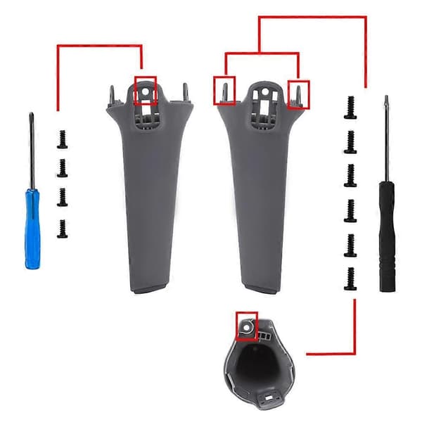 For Air 3 Drone Repair Part Left and Right Front Arm Tripod Replacement Landing Gear Grey Grey