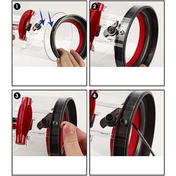 Replacement Dust Bin Ring, Attachment, Seal, for V12 V10Slim SV18 Vacuum Cleaner, Spare Parts, Accessories