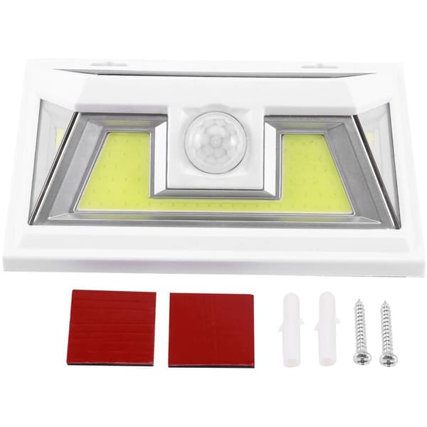 Solar Wall Lamp COB Motion Sensor Outdoor Waterproof Lighting 10W LED Wall Lamp