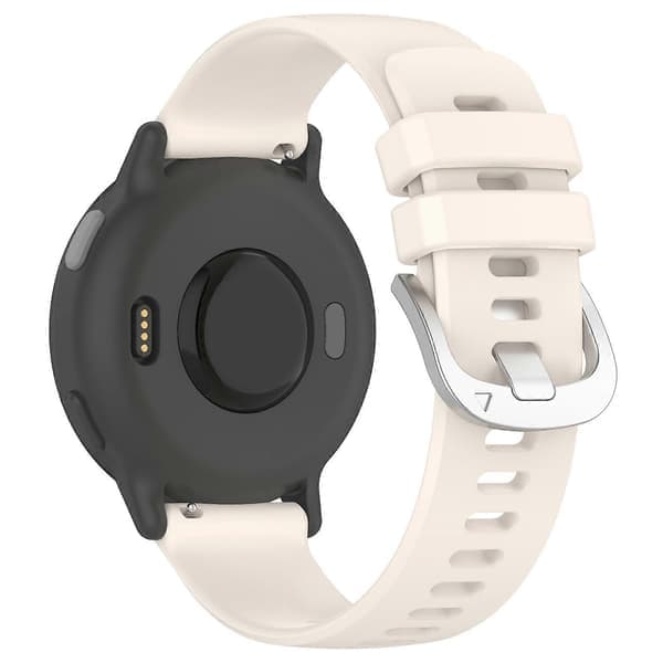 For Garmin Approach S50 Smartwatch Strap 20mm Adjustable Sport Silicone Band Starlight (LGL)