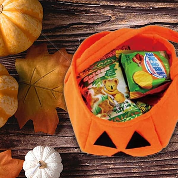 Halloween Pumpa Godispåsar för Barn Trick or Treat Påsar Icke-vävda Present