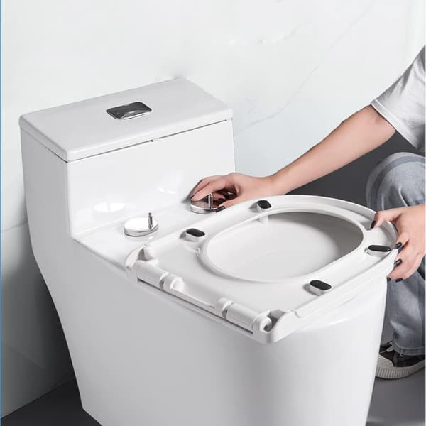 Hurtigmontering til toiletsæde, universelle toiletsæde hængselfittings til WC toilet blinde huller 4 stk. 4 Pack