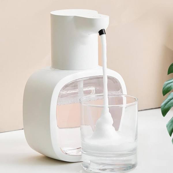 500 ml Automatic Soap Dispenser - Liquid Soap Dispenser Touchless Soap Pump, USB-C Charging Silver Silver