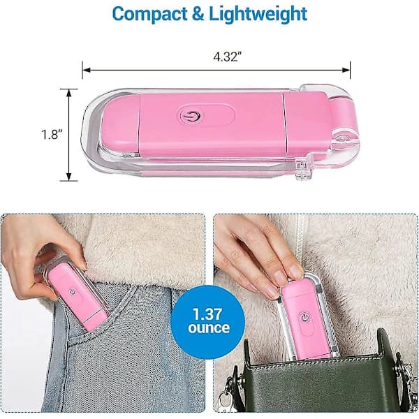 Boklampe med klemme, USB-oppladbar leselampe for sengen, 2 lysmoduser