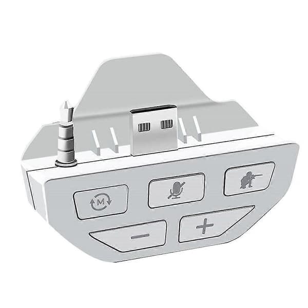 Stereolydforsterker for One med 3,5 mm konverteringshode Hodetelefonadapter (hvit)