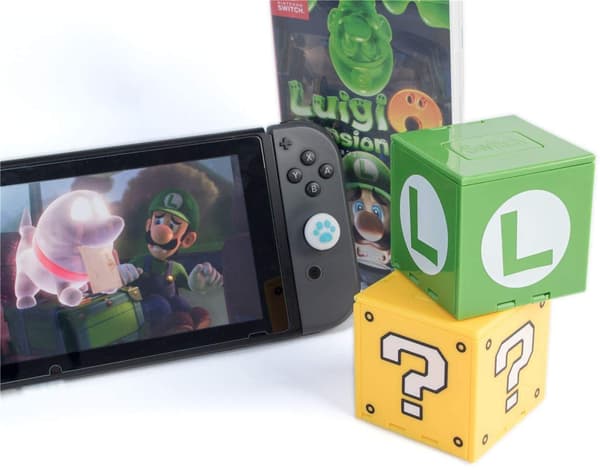 Switch-spilkortholder, spilkortholder til Nintendo Switch-spil med 16 pladser (gul)
