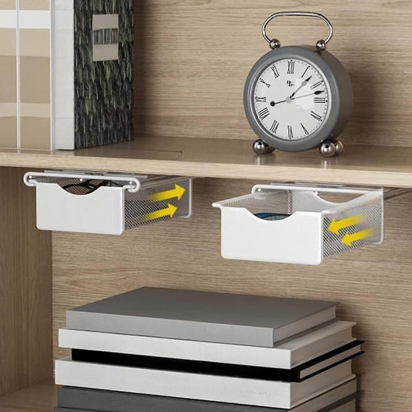 Pull-out Mesh Metal Desk Drawer for Office and Home Organization