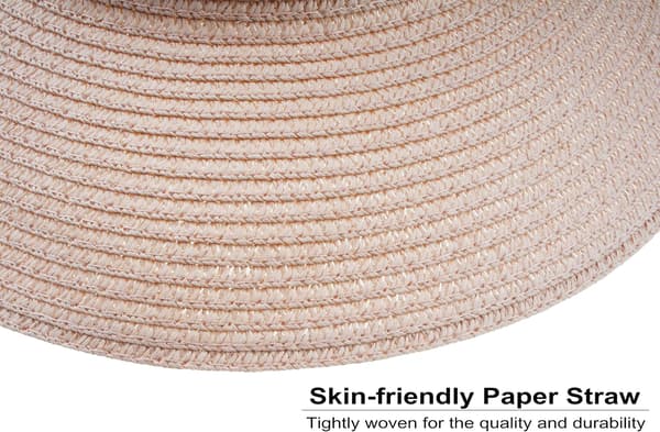 Dame Sommer Strand Sol Stråhat UV UPF50 Rejse Sammenfoldelig Bred