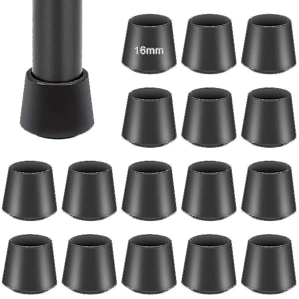 Stolebensbeskyttere til stoleben, 16 gummibeskyttere til stoleben