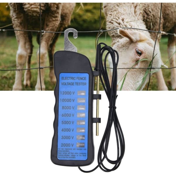 2000-12000V Elektrisk hegnstester, neonindikatorlampe til kvæg, gård, have, til får, kæledyr og heste.