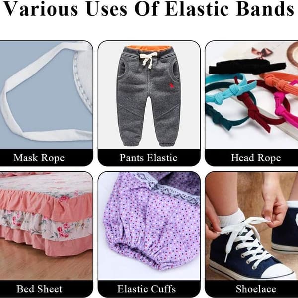 Elastisk linje Elastisk gummibånd snor stretch flettet håndverk elastisk tau