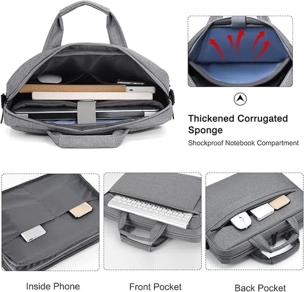 15,6 tommer laptop taske - Sort, velegnet til laptop dokumenter