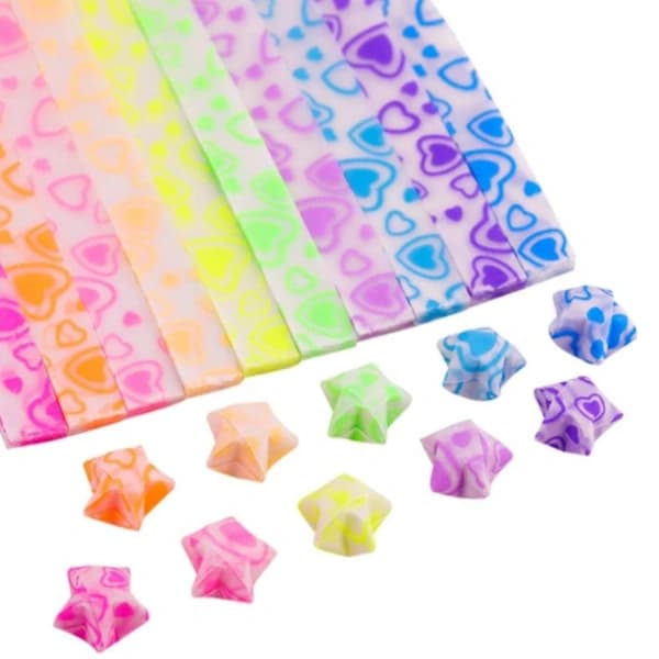 420 Sheets Luminous Star Origami Paper Strips