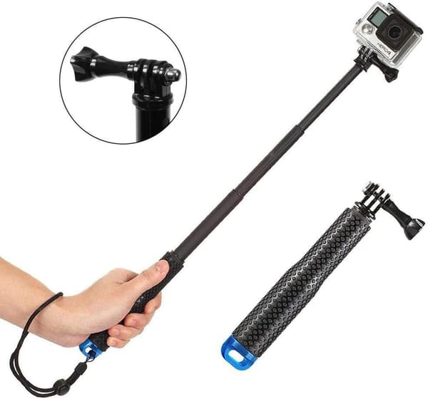 Selfie Stick Telescopic Pole Extendable Aluminum Handle Monopod