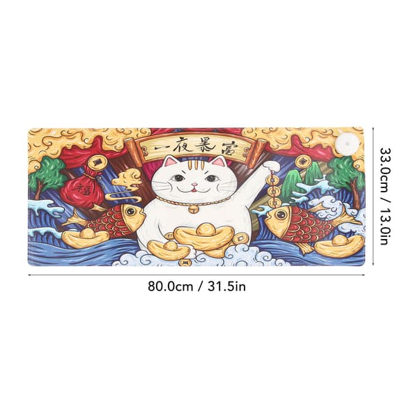 Heated Mouse Pad 31.5 Inch Long 13 Inch Wide 3 Temperature Modes Timer Function Warm Desk Pad for Office Home Table 100V–240V