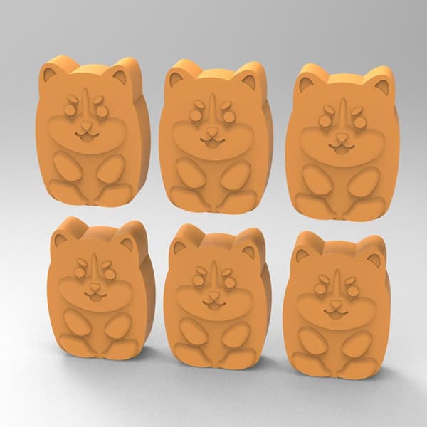 2 stk Mini Hjerte & Stjerne Silikoneform, 296 Hulrum Non-Stick Gummy Bear Form til