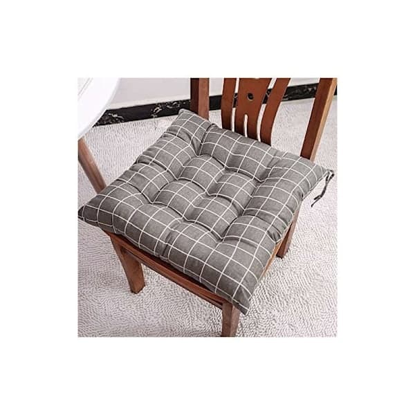 [CA] Sett med 6 stk Stolputer 40x40, Dekorative Stolputer Hageputer 12 Sømmer i Ulike Mønstre, Polyester (A), DEBUNS