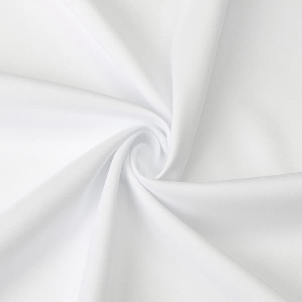 Rund duk av kvalitetsväv 140cm 55-FY- Vit White
