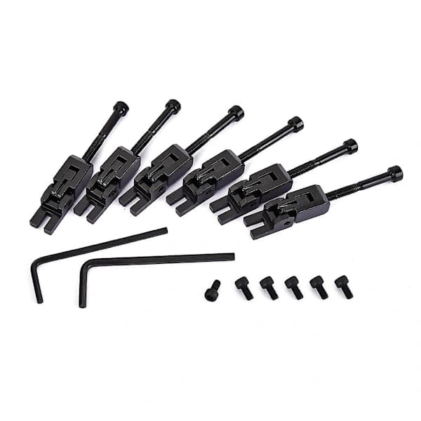 6 st Dubbellåsande System Ros Gitarr Tremolo Stall Blå