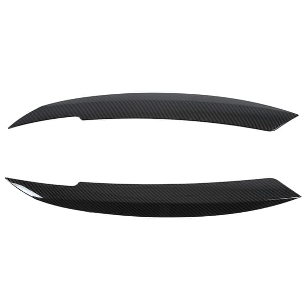 2pcs Car Headlight Eyebrow Carbon Fiber Style Left Right Replacement for MK6 Sagitar NCS 2010-2018