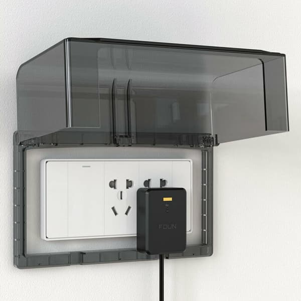 Weather Protection - Outdoor Socket and Socket Cover - Black, 20212175mm
