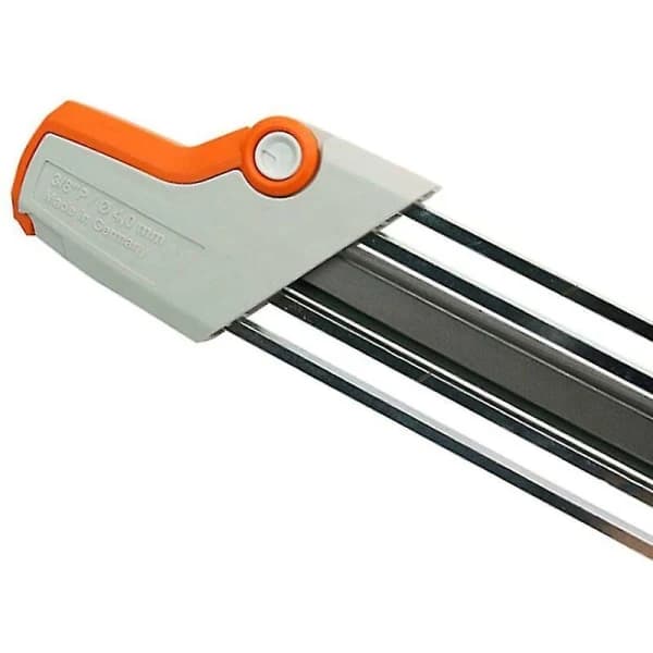 Chainsaw Chain Sharpening File 2-in-1 4.0mm Compatible with Stihl 3/8P Chains for Quick and Easy Sharpening