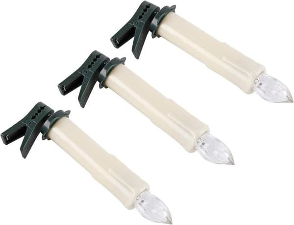 Pakke med 20 LED-lys, LED-lyskæder, trådløse, dæmpbare, flammeløse lys