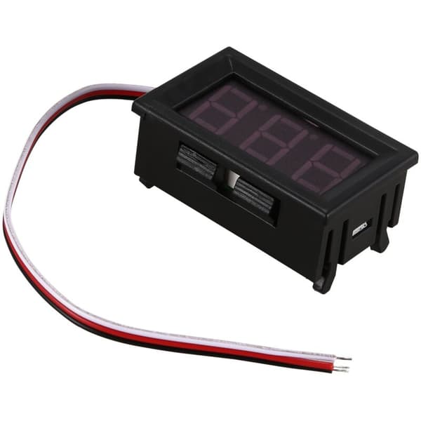 Mini Volttimittari Testeri Digitaalinen Akun Jännite DC 0-30V Punainen Auto