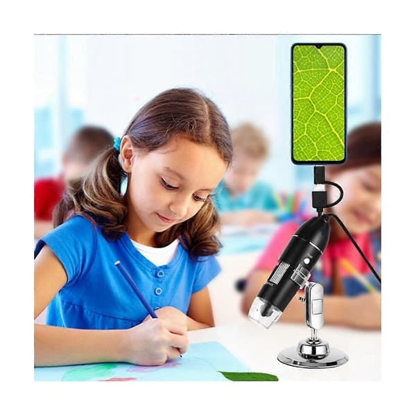 1600X Digital Microscope Camera 3-in-1 USB Portable Electronic Microscope for Soldering LED Magnifier for C