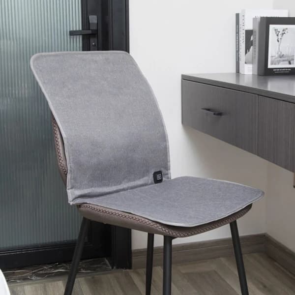 Varmepute Kontorstoler Setepute 43x90cm med USB-kabel Rask Oppvarming Elektrisk Vinter Varm Justerbar Grå