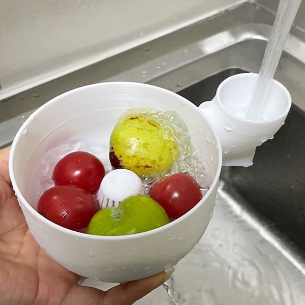 Automatic Fruit Washing Drying Bowl Fruit Washing Bowl 3D Printed Fruit Vegetable Washing Basket Small Small
