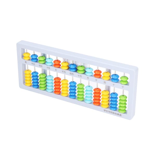 Abacus Liten Bærbar Barnepuslespill 13 Grader 7 Perler Mental Aritmetikk Matt AbacusBlå