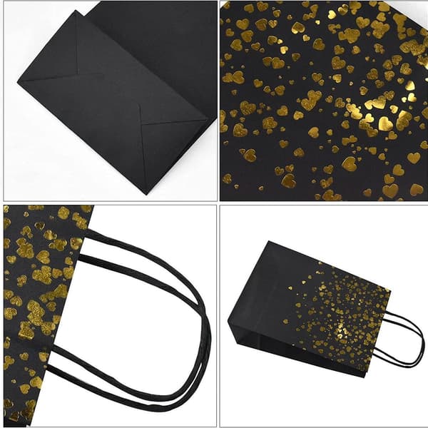 12 Rose Gold Kraft Gift Bags