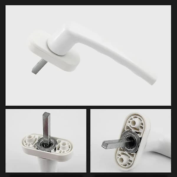 White Window Handle, 4-pack Universal Window Handles, Aluminum Window Handle Fits Left and Right-FA-