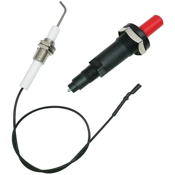 2-pack Piezo Igniter Kit Push Button Ceramic Spark Ignition for Gas Grill Propane LPG NG Outdoor Cooking 9 cm